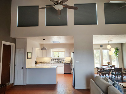 Living room to kitchen