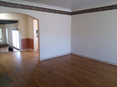 living room to dining